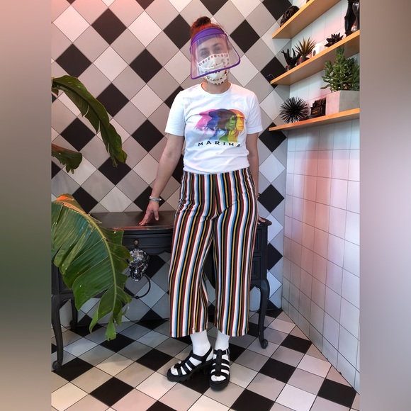 Marina + the diamonds Concert rainbow white tee short sleeve tshirt - Picture 1 of 10